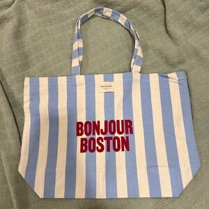 Sezane Bonjour Boston Tote Bag